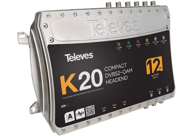 Televes K20-12 Kompaktkopfstelle 12Transponder DVB-S2 in Q