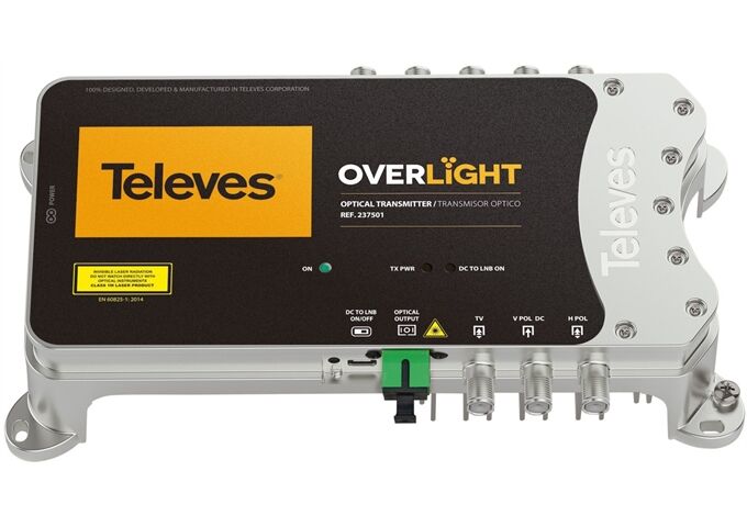 Televes OLT1550 Optischer Sender 2xSAT Wideband in 1550 NM