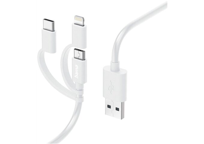 HAMA 201535 3in1 Multi Ladekabel ws USB-A Micro USB USB