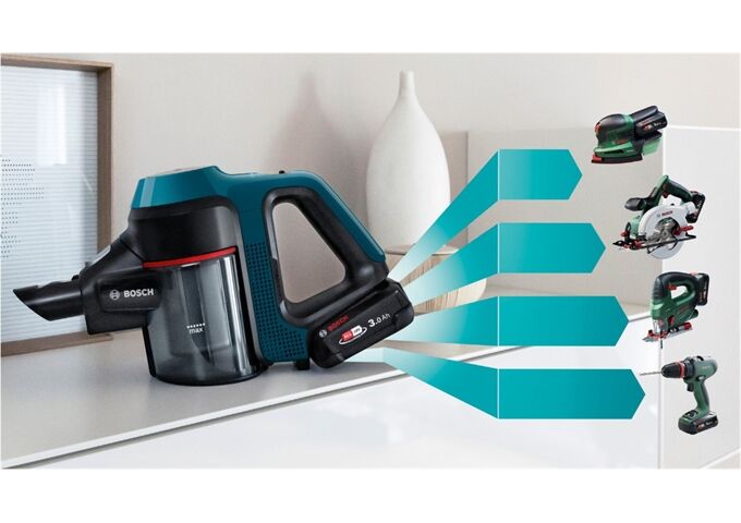 Bosch BKS711GH lagunenblau/si Akkustaubsauger Unlimited