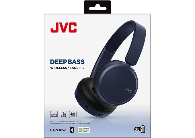 JVC HA-S36W-A-U azurblau Kopfhörer On Ear 3 Sound Modi