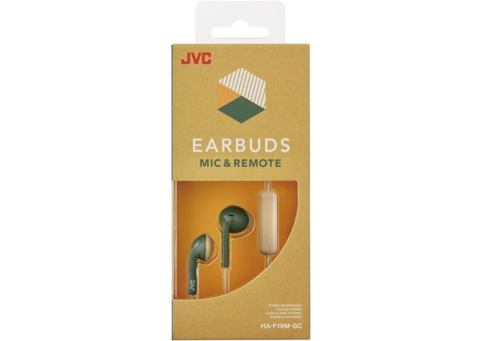 JVC HA-F19M-GC-E khaki-beige Kopfhörer Kabel In Ear +