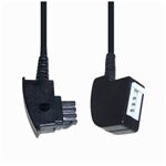 E+P T 24 6,0m Telefonkabel TAE-F-Stecker/TAE-F-Kupplun