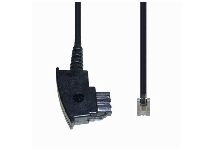 E+P T 36 6,0m Telefonkabel TAE-F-Stecker/Westernstecke