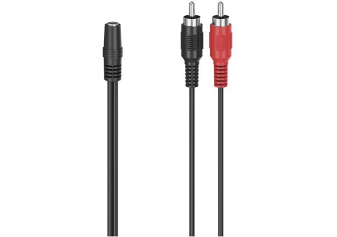 HAMA 00205186 Audio-Adapter Stereo 2 Cinch-Stecker-3,5-