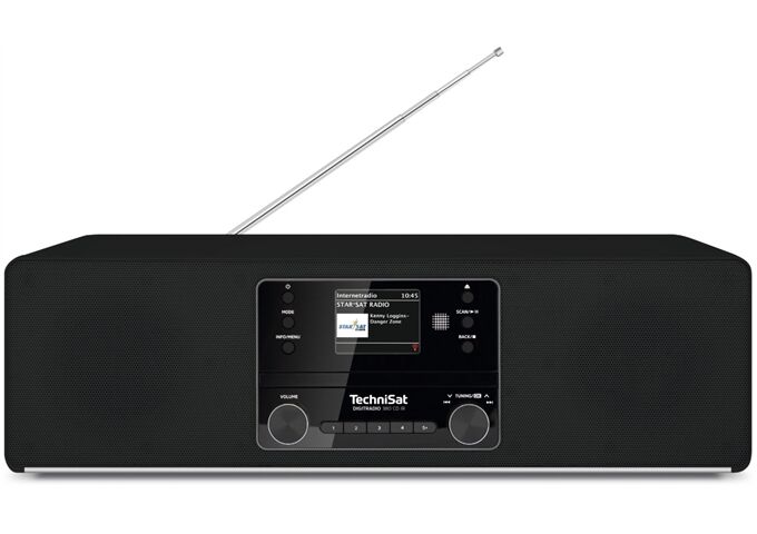 TechniSat Digitradio 380 CD IR sw DAB+/UKW/Internetradio mit