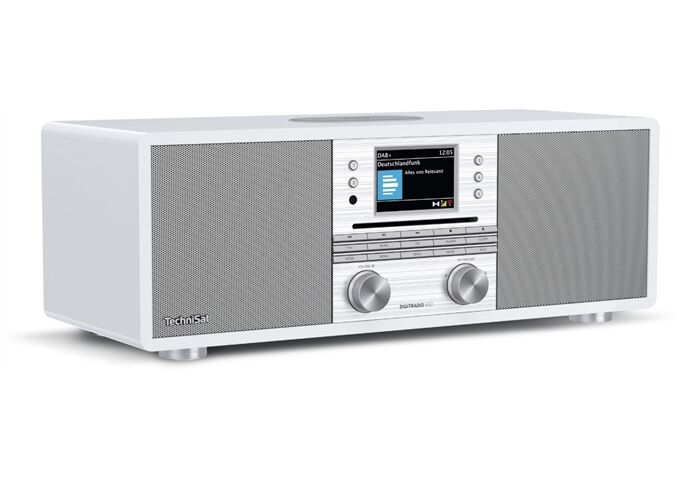 TechniSat DigitRadio 650 ws/si DAB+/UKW/Internetradio mit CD