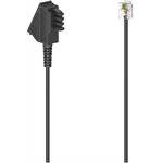 HAMA 00201147 sw TAE-Kabel 6m TAE-F-Stecker-Modular-Ste