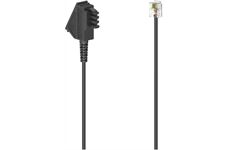 HAMA 00201147 sw TAE-Kabel 6m TAE-F-Stecker-Modular-Ste