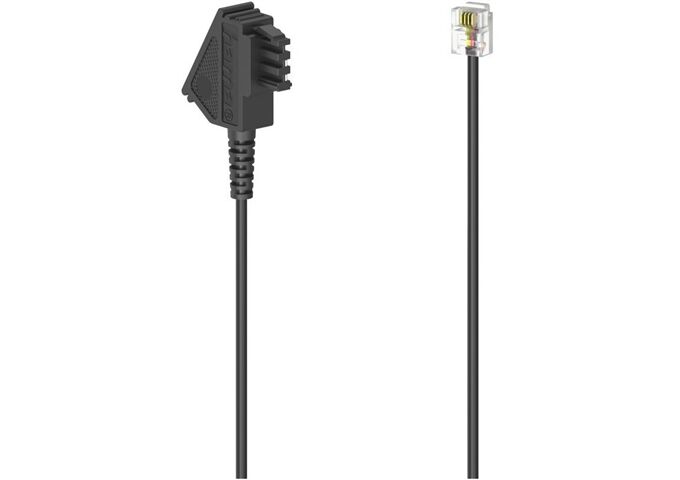 HAMA 00201147 sw TAE-Kabel 6m TAE-F-Stecker-Modular-Ste