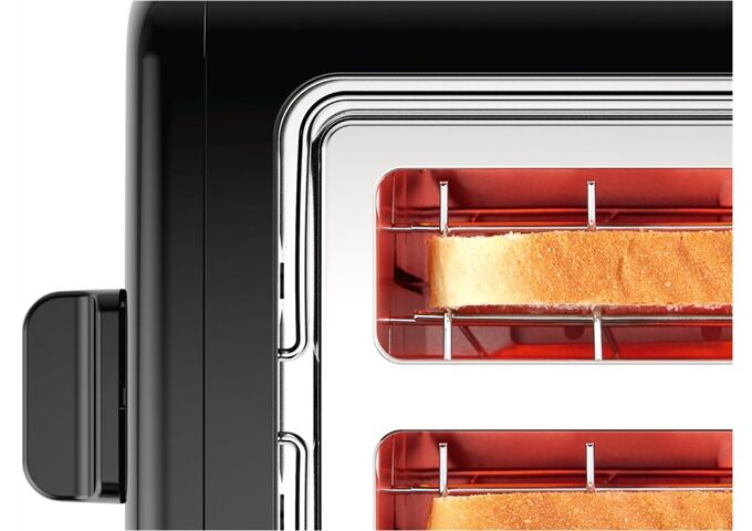 Bosch TAT3P423DE Toaster DesignLine sw 2-Schlitz Brötche