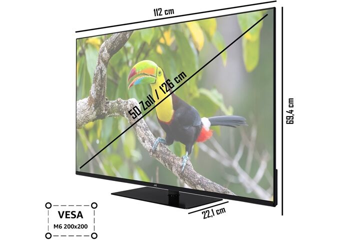 JVC LT-50VU6355 sw LED-TV UHD Multituner Smart DolbyVi