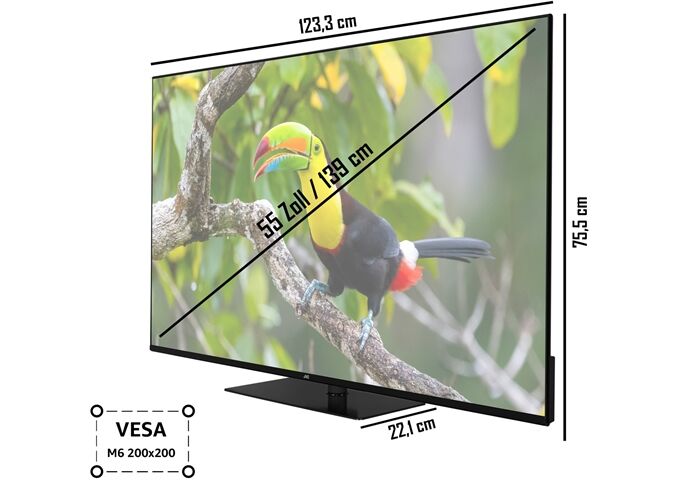 JVC LT-55VU6355 sw LED-TV UHD Multituner Smart DolbyVi