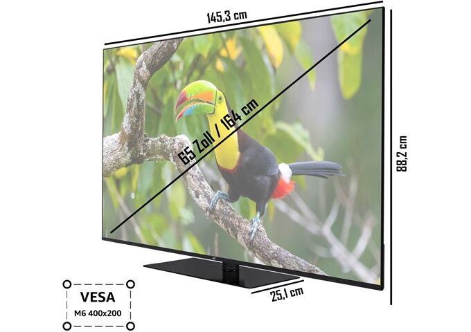 JVC LT-65VU6355 sw LED-TV UHD Multituner Smart DolbyVi