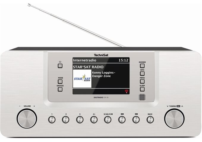 TechniSat DigitRadio 574 IR si DAB+/UKW/Internetradio mit 4"