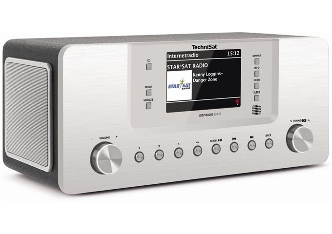 TechniSat DigitRadio 574 IR si DAB+/UKW/Internetradio mit 4"