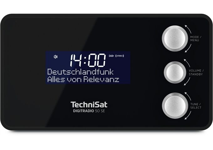 TechniSat DigitRadio 50 SE sw DAB+/UKW-Uhrenradio mit LCD-Di