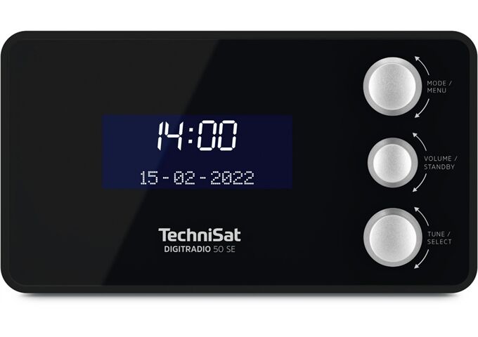 TechniSat DigitRadio 50 SE sw DAB+/UKW-Uhrenradio mit LCD-Di