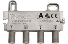 Televes VT38FZ 3-fach Verteiler 5-1218MHz VD: 8dB