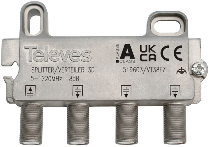 Televes VT38FZ 3-fach Verteiler 5-1218MHz VD: 8dB