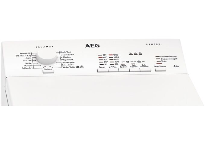 AEG L5TBK30268 Toplader D 6kg 1200U AquaStop AquaStop-