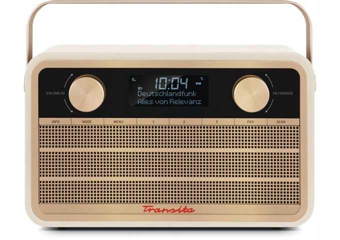 TechniSat Transita 120 bg DAB+/UKW-Digitalradio Retro-Look A