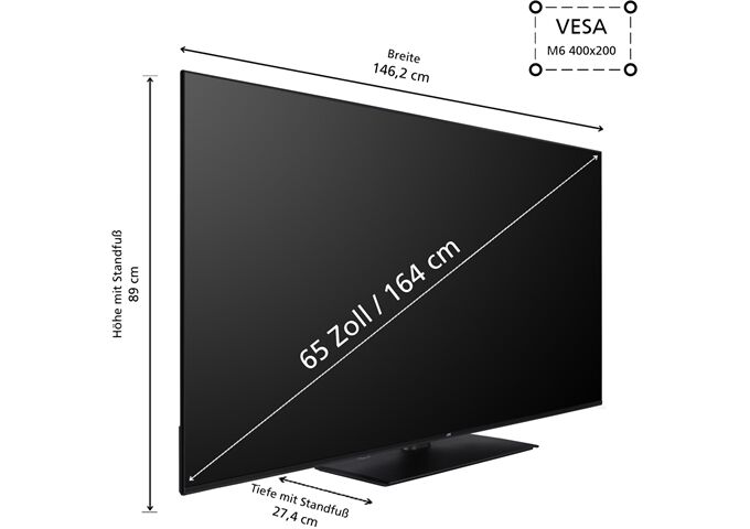 JVC LT-65VUQ3455 LED-TV UHD QLED TIVO Multituner Mitte