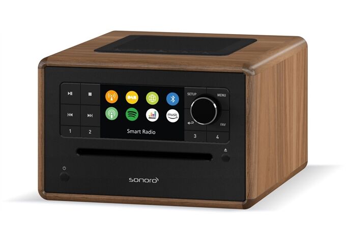 Sonoro Elite-X walnuss matt Musiksystem DAB+ Weckfunktion