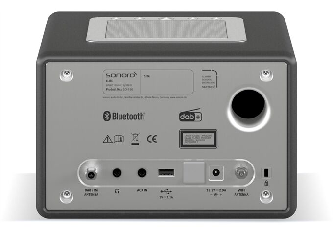 Sonoro Elite-X graphit matt Musiksystem DAB+ Weckfunktion