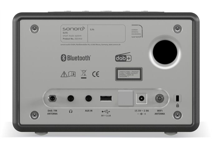 Sonoro Elite-X graphit matt Musiksystem DAB+ Weckfunktion