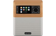 Sonoro Stream ahorn Dekor – weiß DAB+,FM,BT,WiFi,Farbdisp