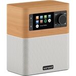 Sonoro Stream ahorn Dekor – weiß DAB+,FM,BT,WiFi,Farbdisp