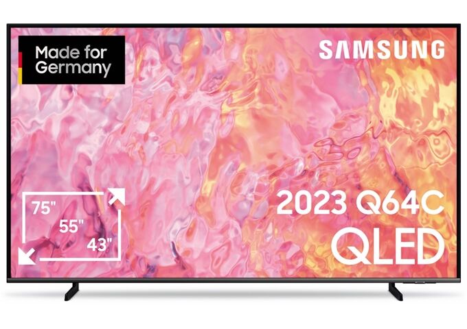 Samsung GQ43Q64CAUXZG sw QLED-TV HDR Smart TV Sprachsteuer