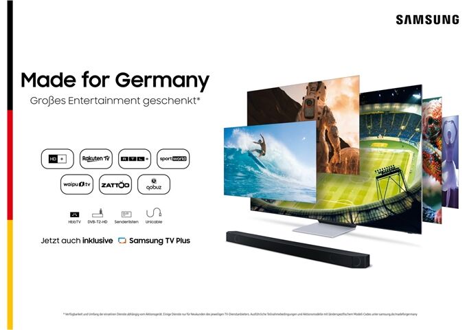 Samsung GQ43Q64CAUXZG sw QLED-TV HDR Smart TV Sprachsteuer