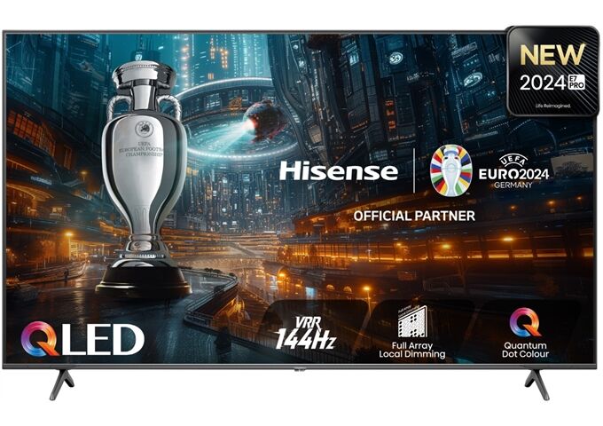 Hisense 75E77NQ/Pro sw QLED-TV UHD Multituner Smart Dolby