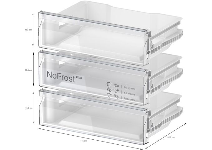 Bosch GUN21ADE0 UB-Gefrierschrank E 82cm Unterbau Festtü