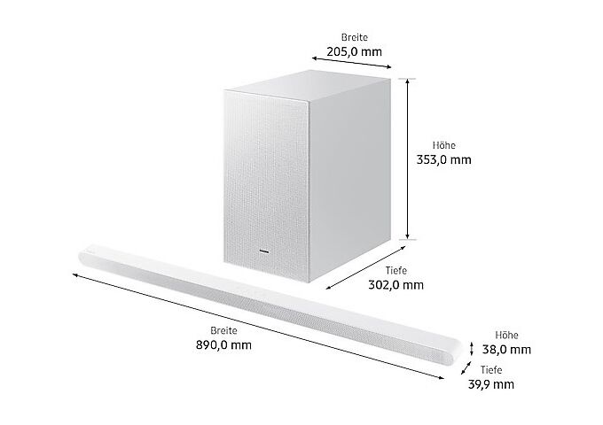 Samsung HW-S711 GD weiss Soundbar 3.1 Kanal 250W