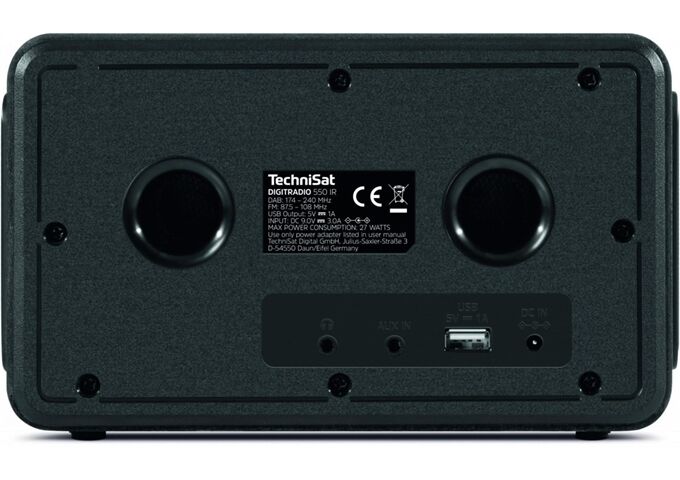 TechniSat DigitRadio 550 IR sw DAB+/UKW/Internetradio Blueto