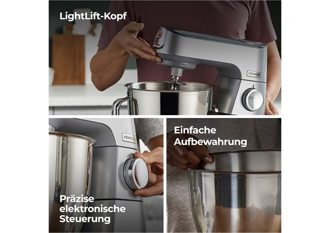 Kenwood KVC85.314.SI Titanium Chef Baker Küchenmaschine 12