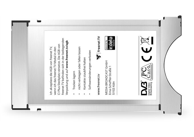 SVS TV CI+ TV Modul inkl. 12 Monate freenet TV DVB-T2