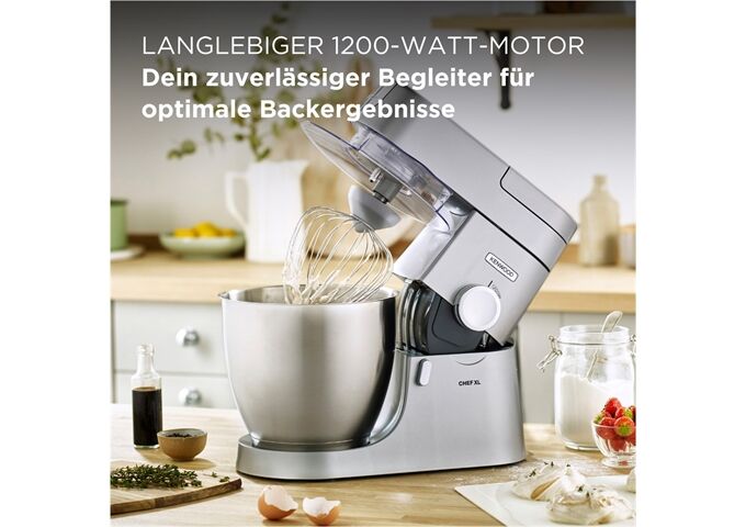 Kenwood KVL4100S Chef XL silber Küchenmaschine 1200W 6,7L