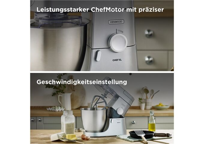 Kenwood KVL4100S Chef XL silber Küchenmaschine 1200W 6,7L