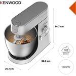 Kenwood KVL4100S Chef XL silber Küchenmaschine 1200W 6,7L