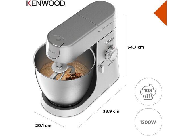 Kenwood KVL4100S Chef XL silber Küchenmaschine 1200W 6,7L