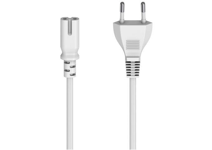 HAMA 223276 Netzkabel Eurostecker weiss 5m 2 Pin Stecke