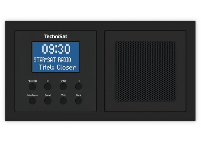 TechniSat DigitRadio UP 1 sw DAB+/UKW Unterputzradio mit Blu