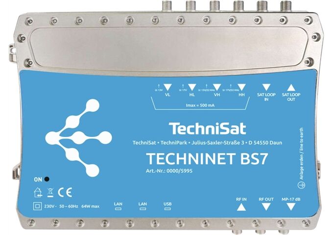 TechniSat TechniNet BS7 digitale 16-fach Kompaktkopfstation