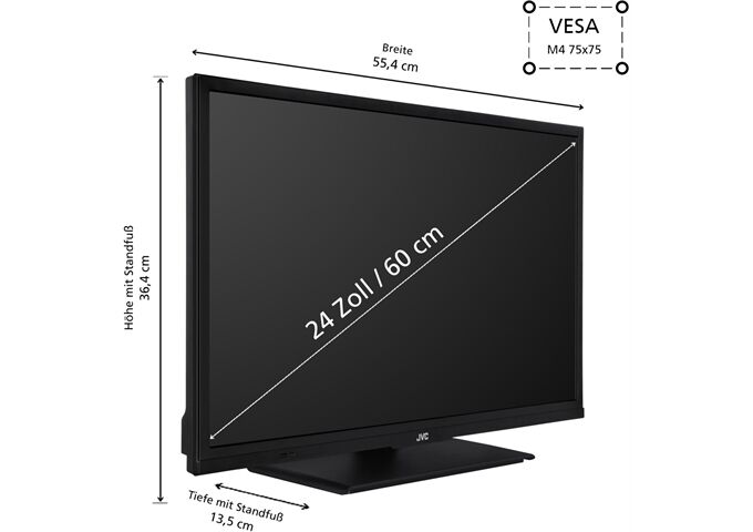 JVC LT-24VH5455 LED-TV HDready SMART TIVO Multituner