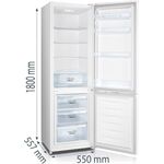 Gorenje RK418DPW4 ws Kühlkombi D 198/71L 180x55x55,7cm