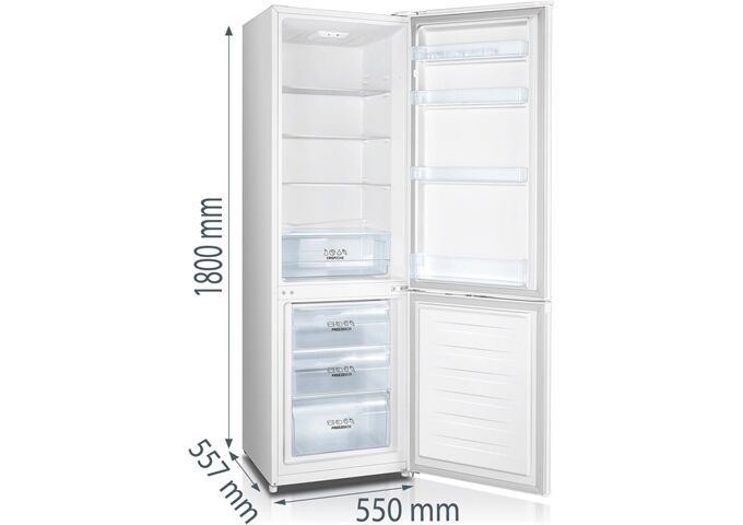 Gorenje RK418DPW4 ws Kühlkombi D 198/71L 180x55x55,7cm